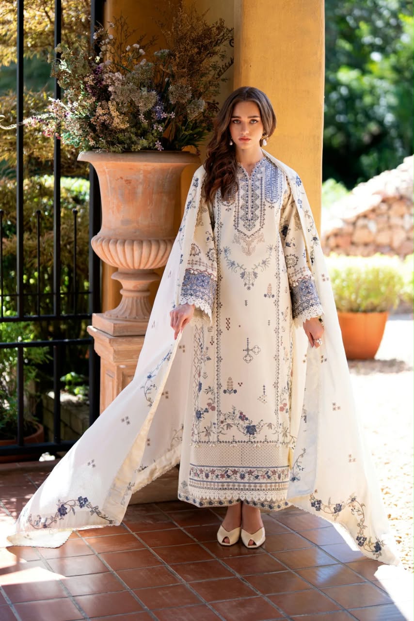 Florent Embroidered Luxury Unstitched Karandi 3pc