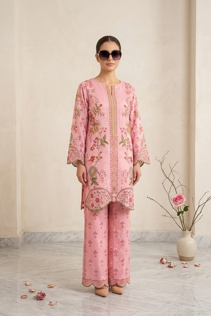 Almeerah Printed Unstitched Silk ST 2pc