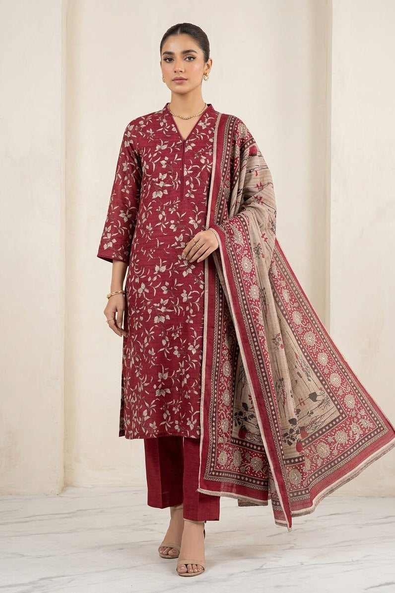 Tawakkal Unstitched Printed Khaddar 3pc