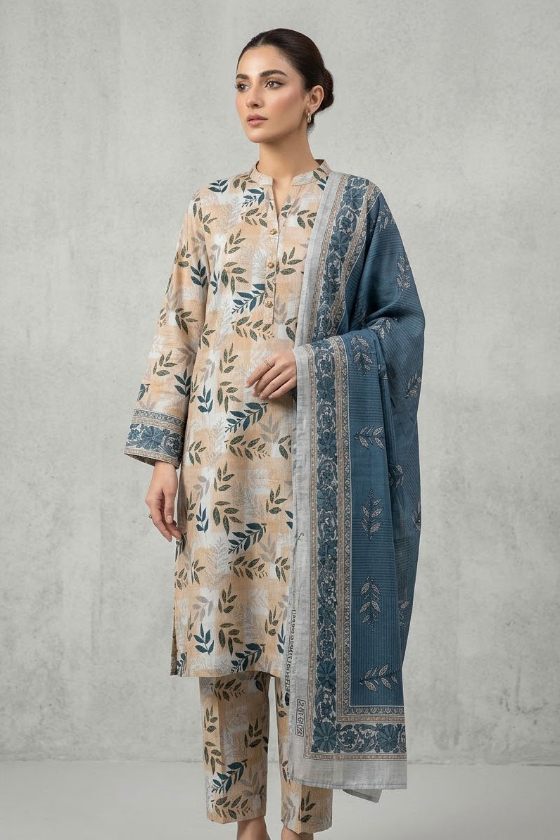 Tawakkal Unstitched Printed Khaddar 3pc