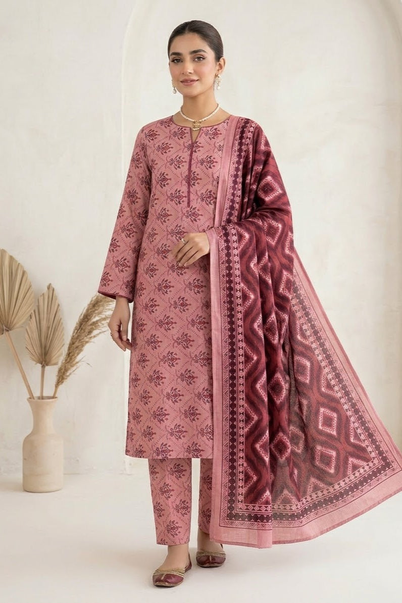 Tawakkal Unstitched Printed Khaddar 3pc