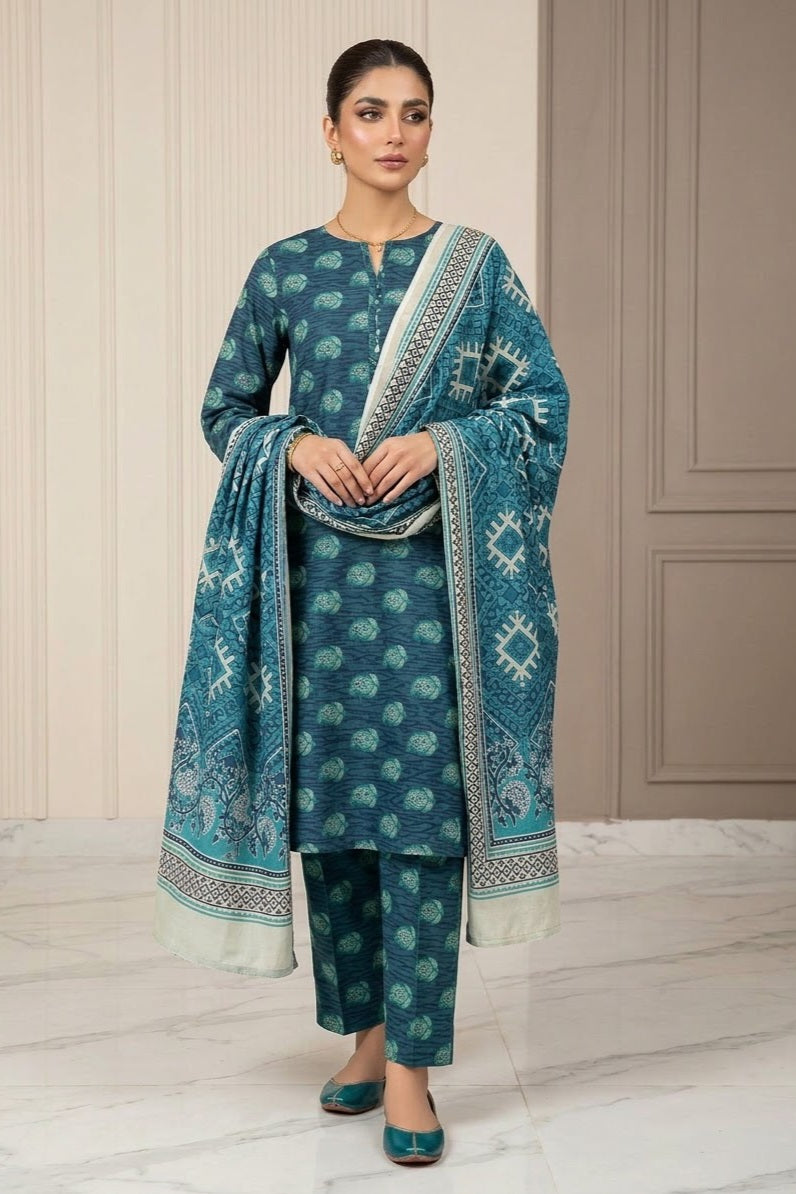 Tawakkal Unstitched Printed Khaddar 3pc