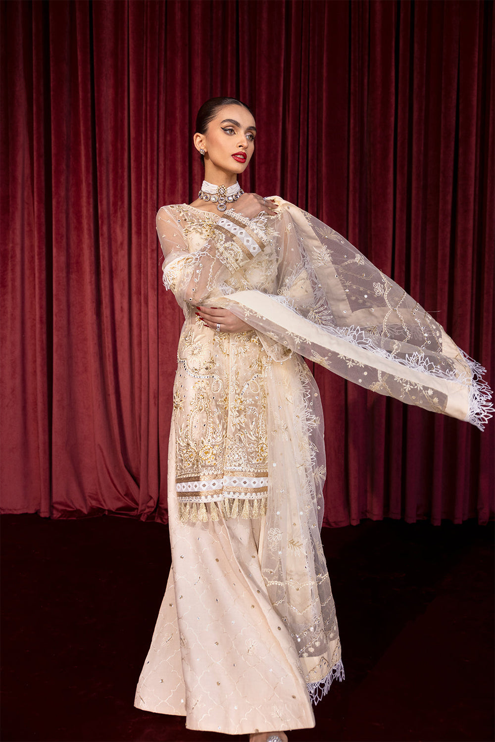 Zarposh Luxury Embroidered Unstitched 3pc