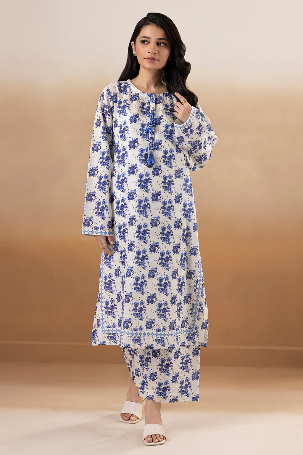Zellbury Stitched Printed Khaddar ST 2pc