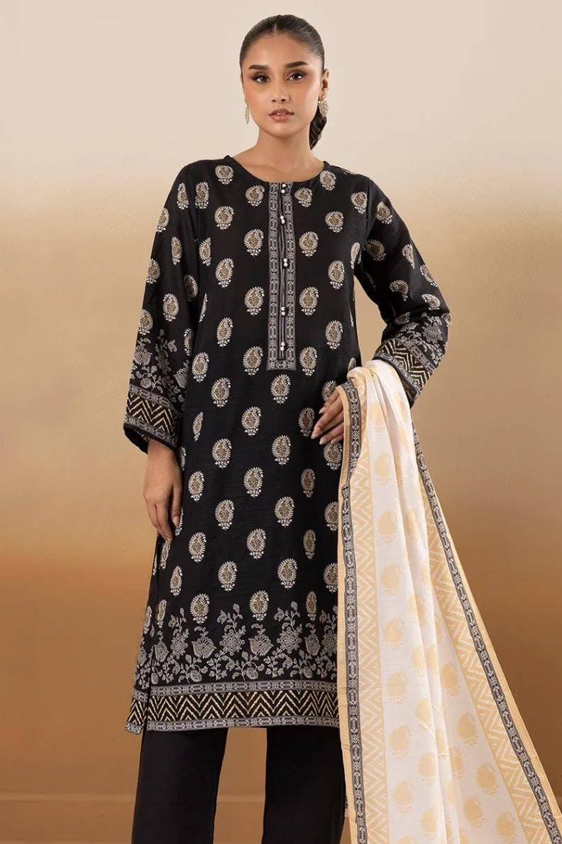 Zellbury Stitched Printed Khaddar SD 2pc