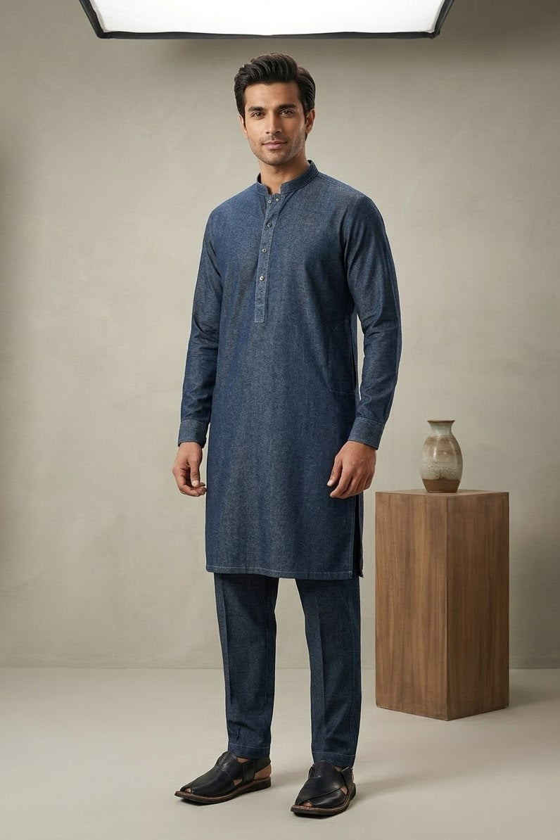 Stenciller Men's Unstitched Bannu Wool