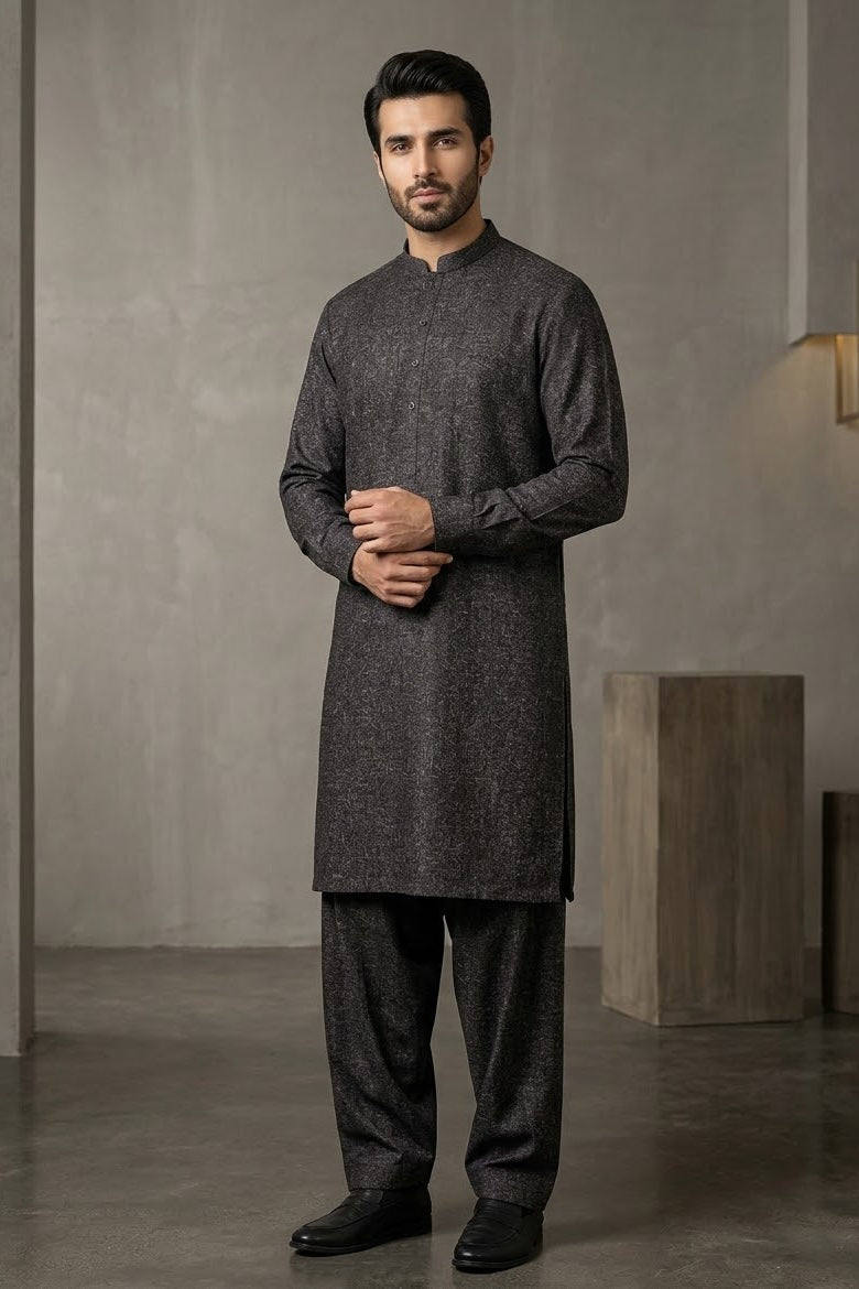 Stenciller Men's Unstitched Bannu Wool