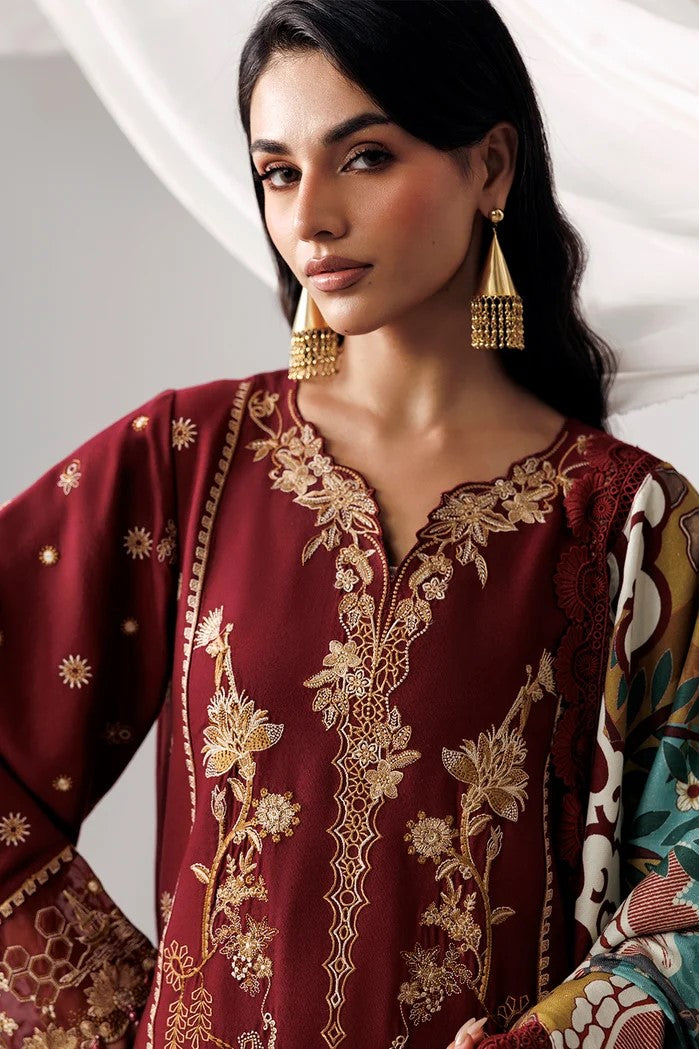 Naqsh Allure Unstitch Luxury Embroidered Karandi 3pc