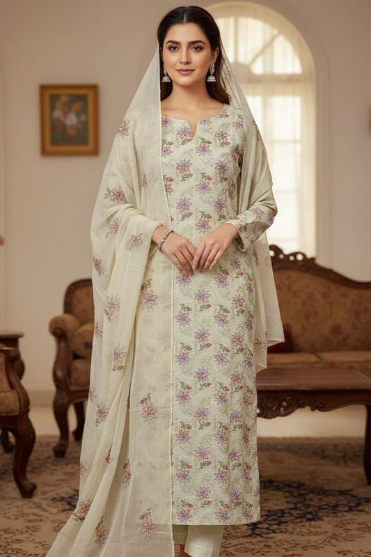 Bareeze Embroidered Lawn 3Pc