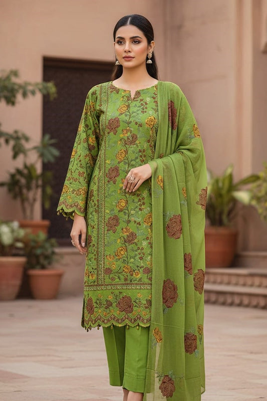 Bareeze Embroidered Lawn 3Pc
