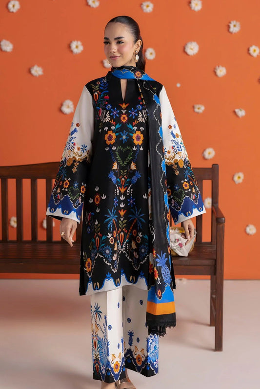 RajBari Amal Unstitched Printed Lawn 3pc