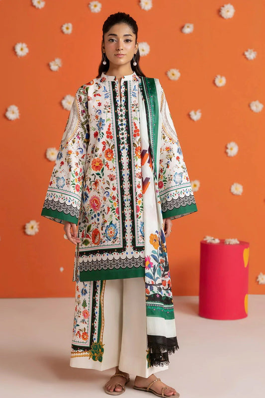 RajBari Amal Unstitched Printed Lawn 3pc