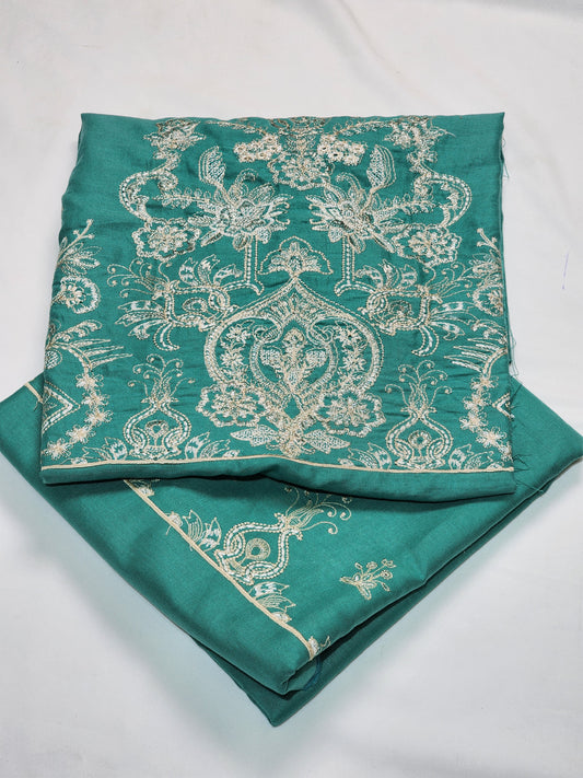 Designer Unstitched Embroidered Khaddar ST 2pc