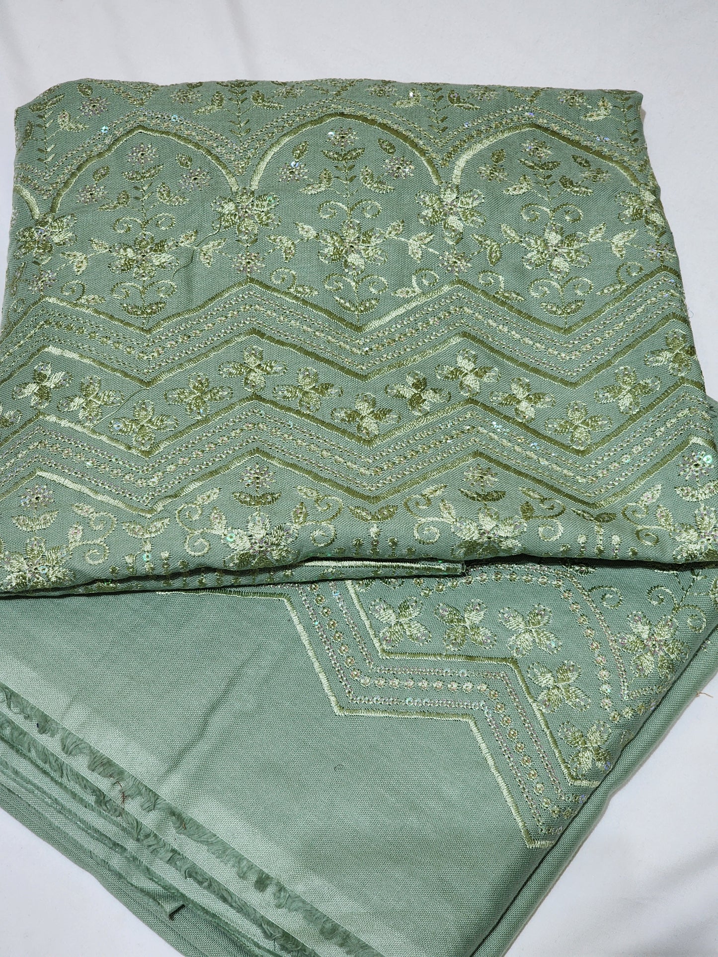 Designer Unstitched Embroidered Khaddar ST 2pc