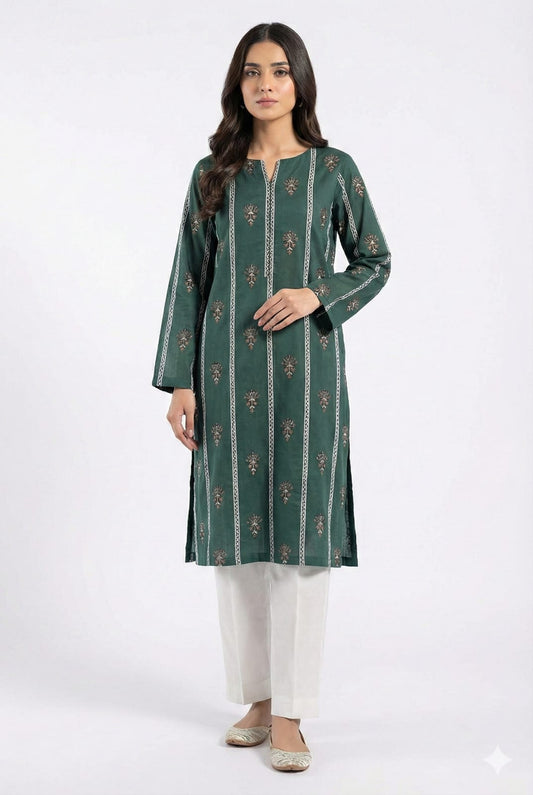 Designer Unstitched Embroidered ST Lawn 2pc