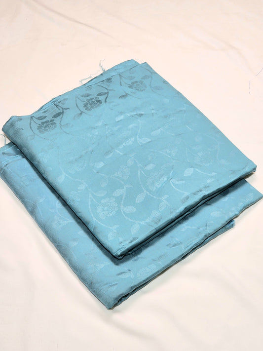 Sapphire Unstitched Plain Linen Allover ST 2pc