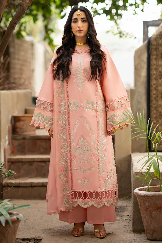 Mahnur Satrangi Unstitched Luxury Lawn 3pc