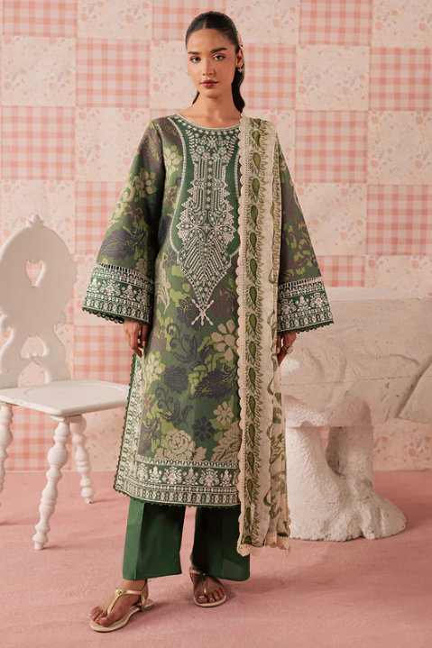 Mahnur Jahaan Unstitched Luxury Lawn 3pc