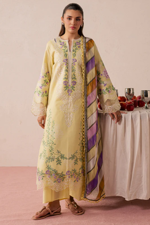 Mahnur Jahaan Unstitched Luxury Lawn 3pc