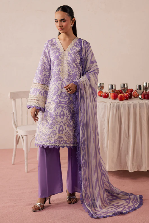 Mahnur Jahaan Unstitched Luxury Lawn 3pc