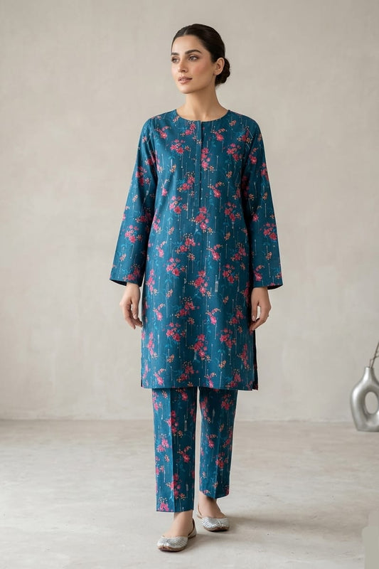 Premium Designer Unstitched Printed Lawn ST 2pc