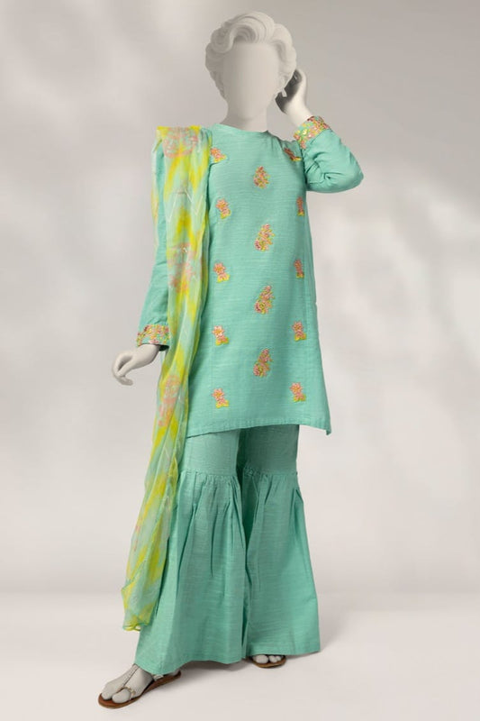 J. Stitched Embroidered Premium ST 2pc