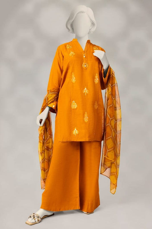 J. Stitched Embroidered Premium ST 2pc