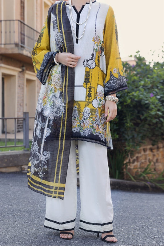 Almirah Stitched Ladie's Premiuim 3pc