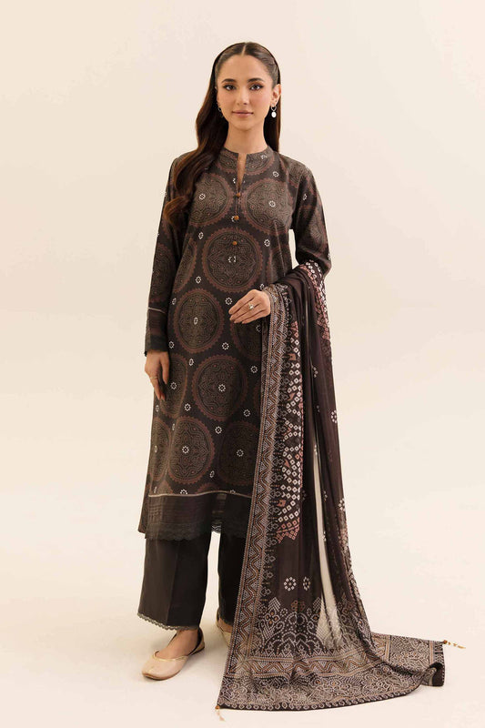 Nishat Unstitched Printed Dobby Cotton 3pc