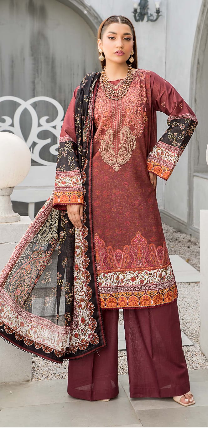 Soha Afreen Virsay Unstitched Lawn 3pc