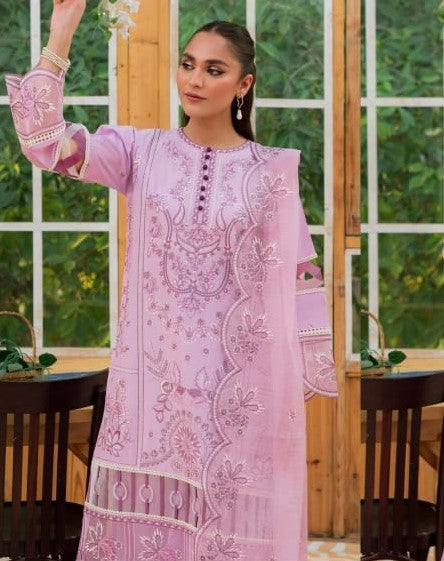 Mahnur Bella Luxury Lawn Collection 3pc - Branded Cut Pieces