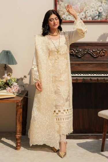 Mahnur Allenura Luxury Lawn Collection 3pc - Branded Cut Pieces