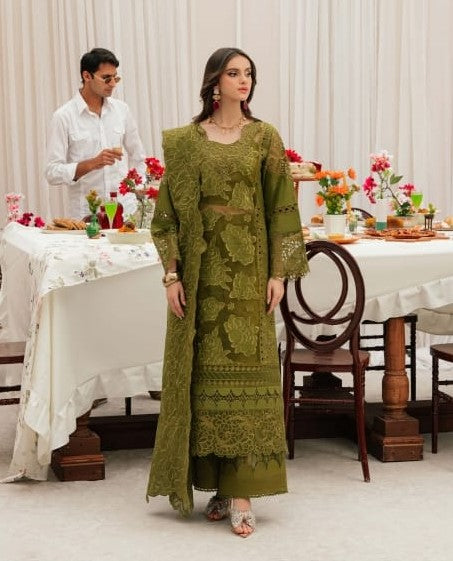 Mahnur Allenura Luxury Lawn Collection 3pc - Branded Cut Pieces