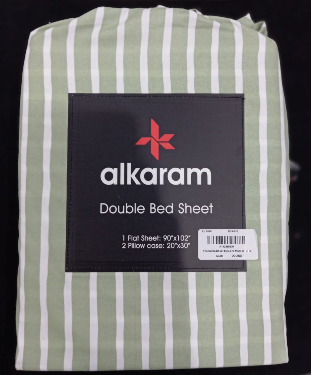 Al-Karam Bed Sheet Double Bed - Branded Cut Pieces