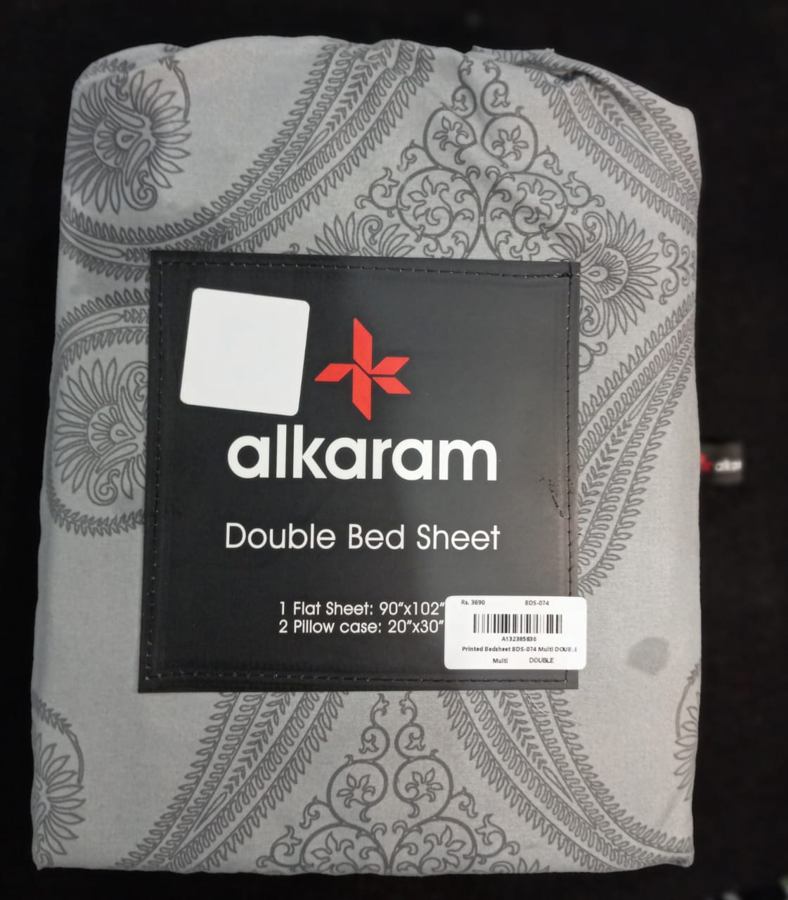 Al-Karam Bed Sheet Double Bed - Branded Cut Pieces