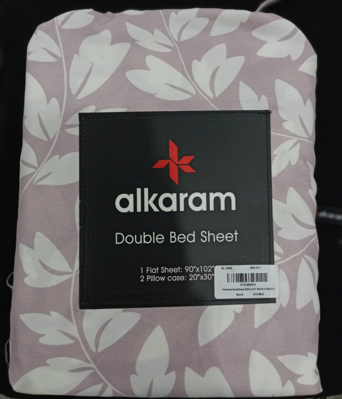 Al-Karam Bed Sheet Double Bed - Branded Cut Pieces