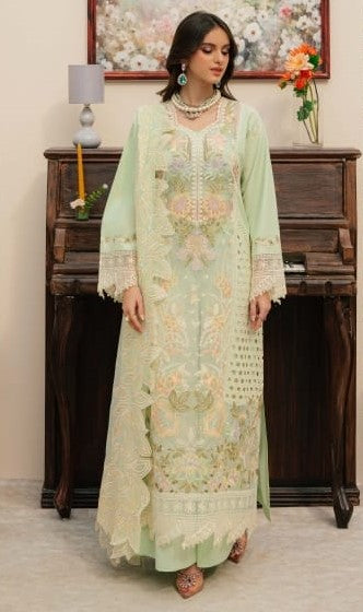 Mahnur Allenura Luxury Lawn Collection 3pc - Branded Cut Pieces