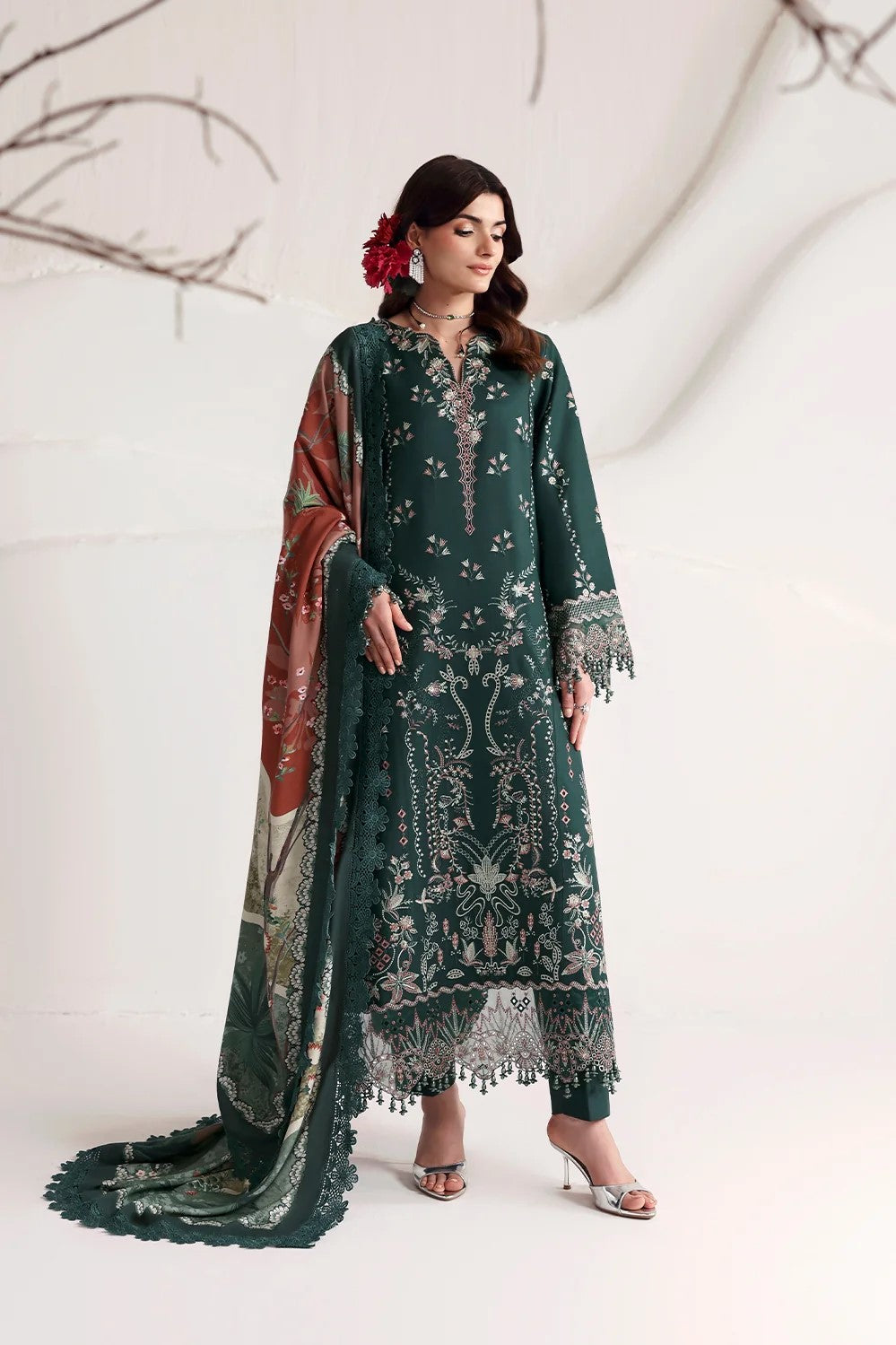 Naqsh Seraphine Unstitch Luxury Embroidered 3pc