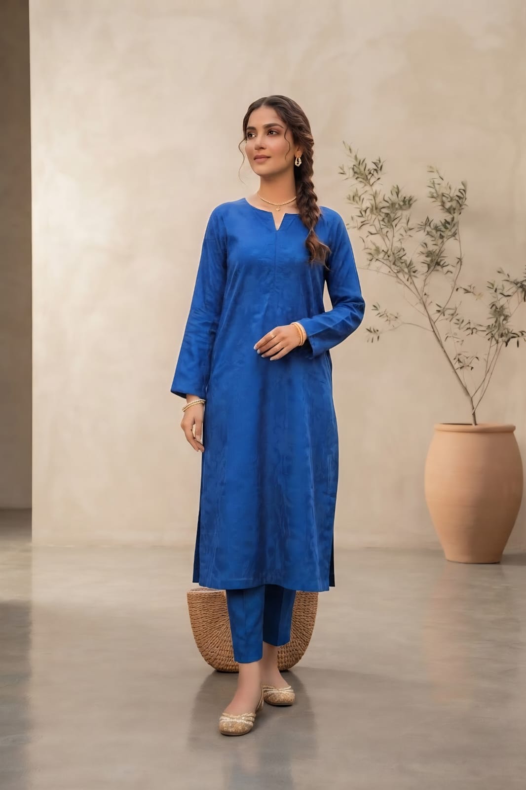 Zellbury Unstitched Self Jacquard ST 2pc