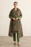 Dhanak Embroidere Unstitched 3pc