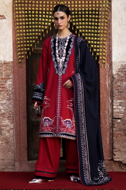 Bin Ilyas Gulnar Embroidered Luxury Karandi 3pc