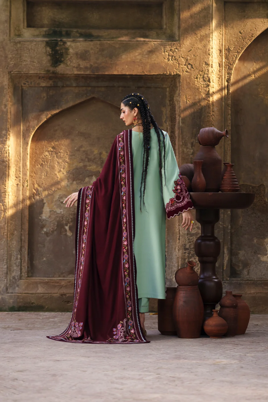 Bin Ilyas Gulnar Embroidered Luxury Karandi 3pc