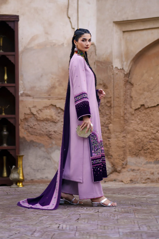 Bin Ilyas Gulnar Embroidered Luxury Karandi 3pc