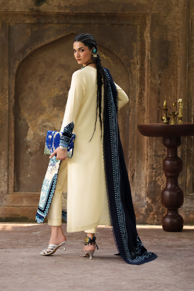 Bin Ilyas Gulnar Embroidered Luxury Karandi 3pc
