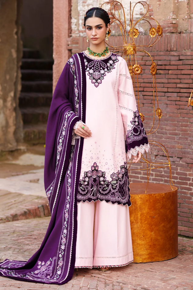 Bin Ilyas Gulnar Embroidered Luxury Karandi 3pc