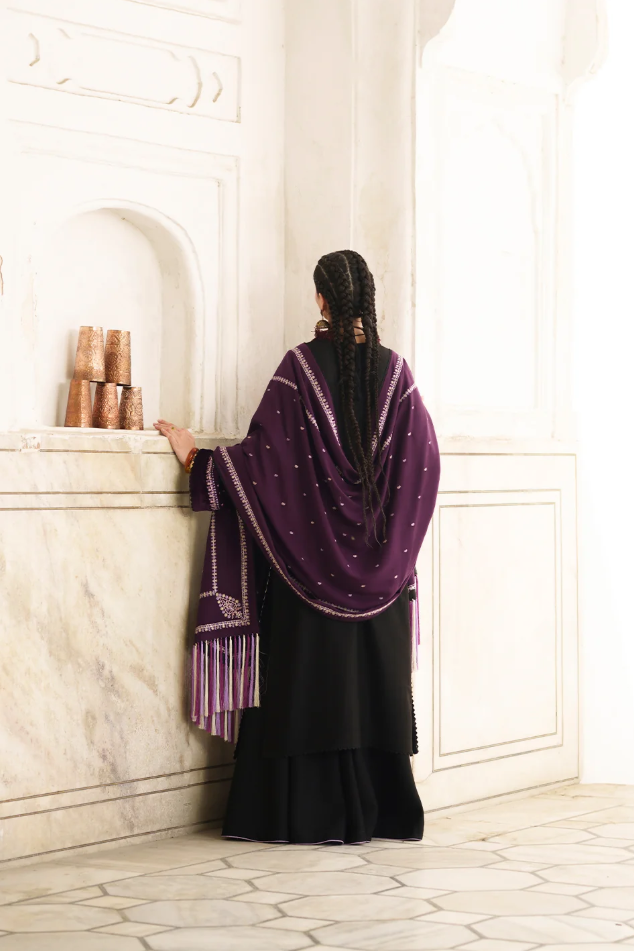 Bin Ilyas Gulnar Embroidered Luxury Karandi 3pc
