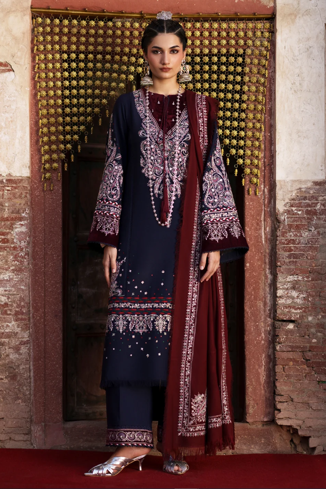 Bin Ilyas Gulnar Embroidered Luxury Karandi 3pc