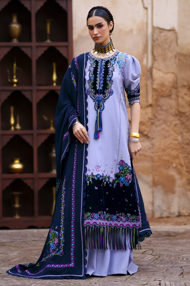 Bin Ilyas Gulnar Embroidered Luxury Karandi 3pc
