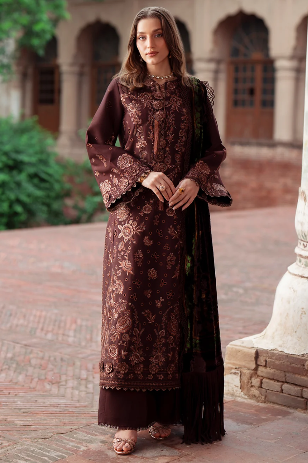 Mahnur Amelia Embroidered Luxury Khaddar 3pc