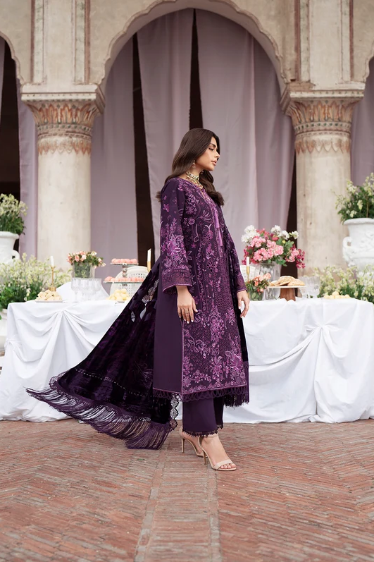 Mahnur Amelia Embroidered Luxury Khaddar 3pc